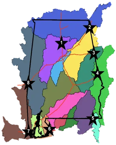 Trash free waters map