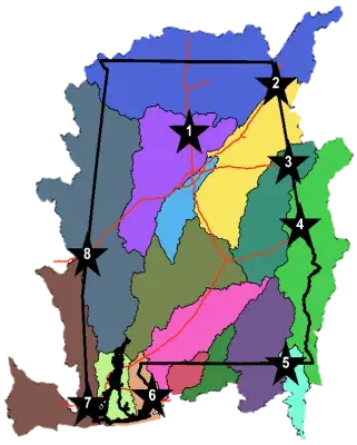 Trash free waters map