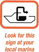 clean vessel sign - look for this sign at your local marina